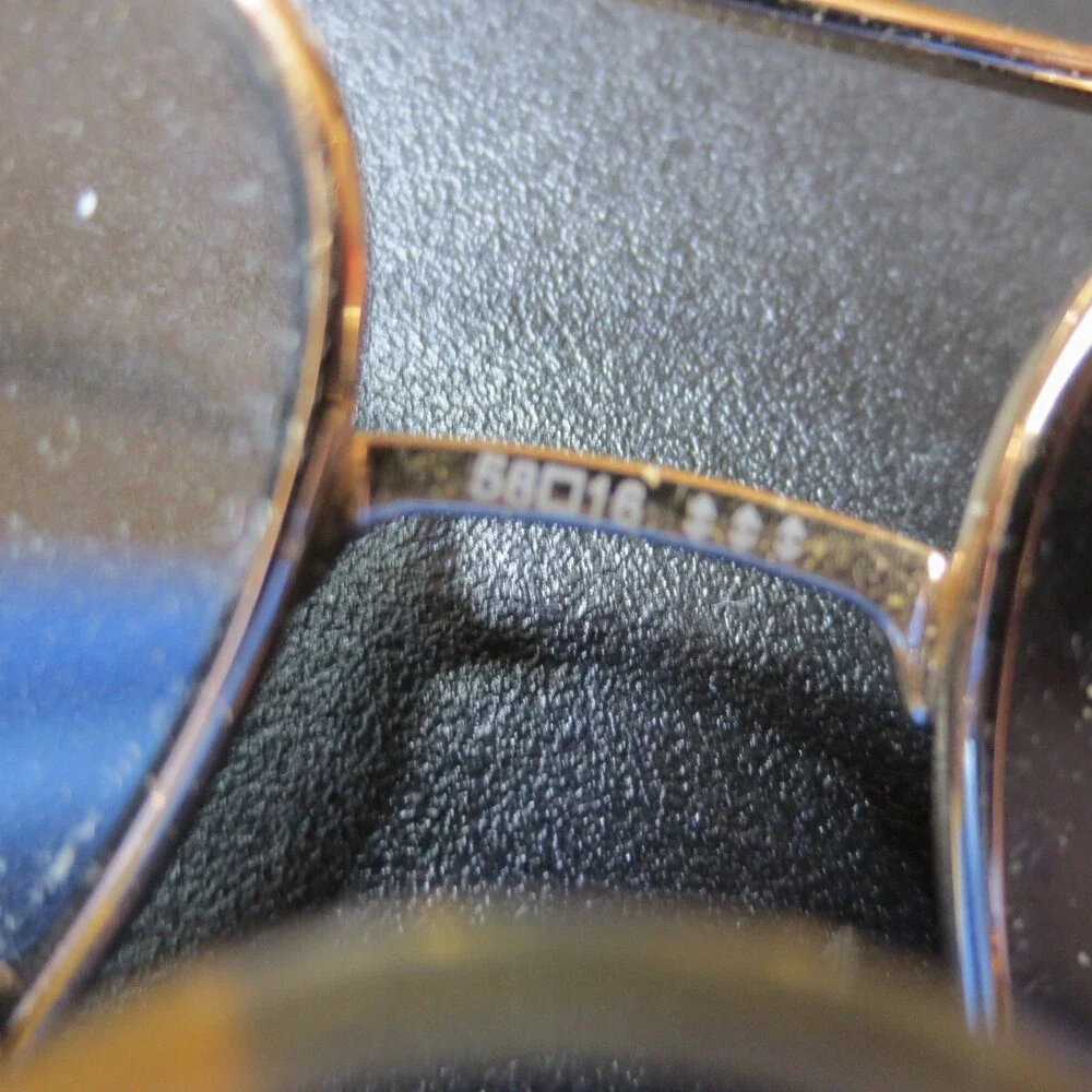 Marchon Jonathan 2 Sunglasses Frame Men Polished Gold Full Rim Aviator 58-16-145 - Picture 8 of 8